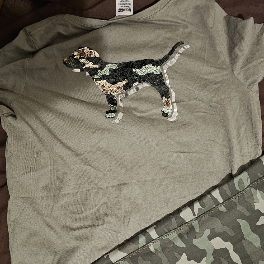 PINK Victoria's Secret Khaki Top - Picture 4 of 6
